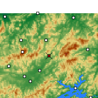 Nearby Forecast Locations - Jixi/ANH - Mapa