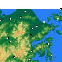 Nearby Forecast Locations - Fenghua - Mapa