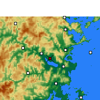 Nearby Forecast Locations - Fucheu - Mapa