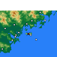 Nearby Forecast Locations - Nanao - Mapa