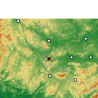 Nearby Forecast Locations - Pingxiang - Mapa
