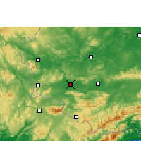 Nearby Forecast Locations - Ningming - Mapa