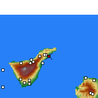 Nearby Forecast Locations - Tenerife/East - Mapa