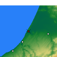 Nearby Forecast Locations - Quenitra - Mapa