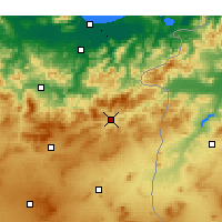 Nearby Forecast Locations - Souk Ahras - Mapa