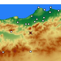 Nearby Forecast Locations - Medea - Mapa