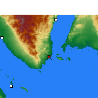 Nearby Forecast Locations - Xarm el-Xeikh - Mapa