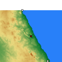 Nearby Forecast Locations - El Qoseir - Mapa