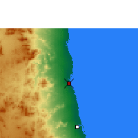 Nearby Forecast Locations - Porto Sudão - Mapa