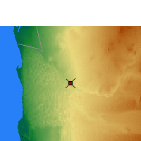 Nearby Forecast Locations - Gobabeb - Mapa
