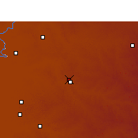 Nearby Forecast Locations - Kroonstad - Mapa