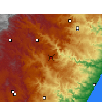Nearby Forecast Locations - Ixopo - Mapa
