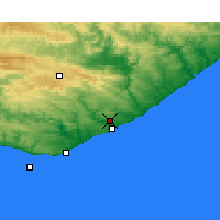 Nearby Forecast Locations - Port Alfred - Mapa