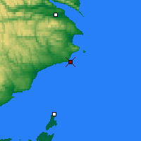 Nearby Forecast Locations - Cap D'Espoir - Mapa