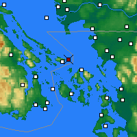Nearby Forecast Locations - Saturna Island - Mapa
