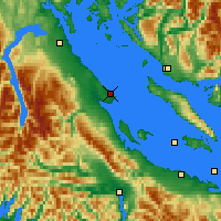 Nearby Forecast Locations - Comox - Mapa