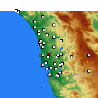 Nearby Forecast Locations - Miramar - Mapa