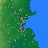 Nearby Forecast Locations - Boston - Mapa