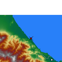 Nearby Forecast Locations - Limón - Mapa