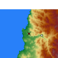 Nearby Forecast Locations - Desierto de Atacama Airport - Mapa