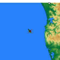 Nearby Forecast Locations - Mocha Island - Mapa