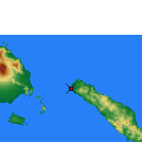 Nearby Forecast Locations - Ilha Taro - Mapa