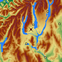Nearby Forecast Locations - Twizel - Mapa