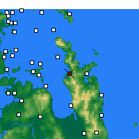 Nearby Forecast Locations - Coromandel - Mapa