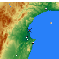 Nearby Forecast Locations - Napier - Mapa