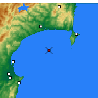 Nearby Forecast Locations - Baía de Hawke - Mapa