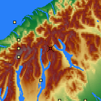 Nearby Forecast Locations - Glaciar Fox - Mapa