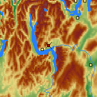 Nearby Forecast Locations - Queenstown - Mapa