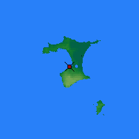 Nearby Forecast Locations - Ilha Chatham - Mapa