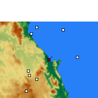 Nearby Forecast Locations - Cairns - Mapa