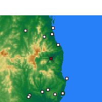 Nearby Forecast Locations - Murwillumbah - Mapa