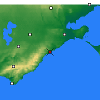 Nearby Forecast Locations - Aireys Inlet - Mapa