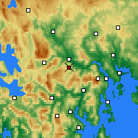 Nearby Forecast Locations - Moogara - Mapa