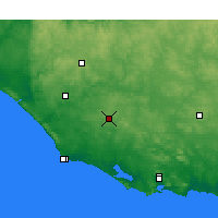Nearby Forecast Locations - Northcliffe - Mapa