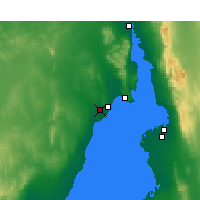 Nearby Forecast Locations - Whyalla Aeroporto - Mapa