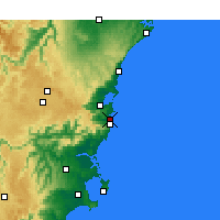 Nearby Forecast Locations - Kiama - Mapa