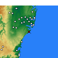 Nearby Forecast Locations - Wattamolla Aws - Mapa