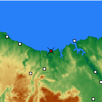 Nearby Forecast Locations - Devonport Airport - Mapa