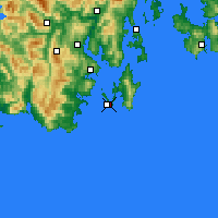 Nearby Forecast Locations - Cape Bruny - Mapa