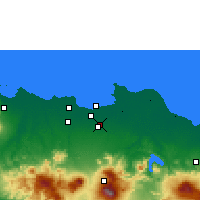 Nearby Forecast Locations - Jacarta - Mapa