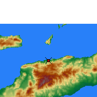 Nearby Forecast Locations - Díli - Mapa