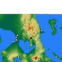 Nearby Forecast Locations - Tanay - Mapa