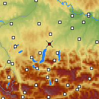 Nearby Forecast Locations - Vöcklabruck - Mapa