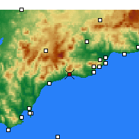 Nearby Forecast Locations - Marbelha - Mapa