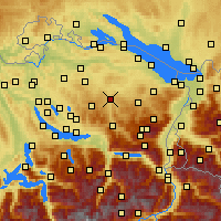 Nearby Forecast Locations - Lütisburg - Mapa