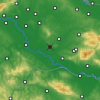 Nearby Forecast Locations - Kutina - Mapa